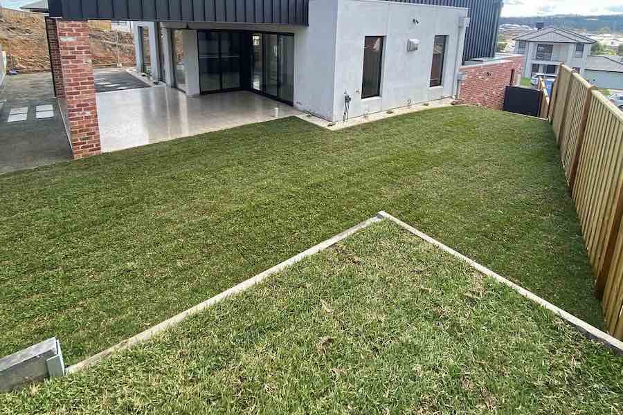 grassed lawn area melbourne landscaping